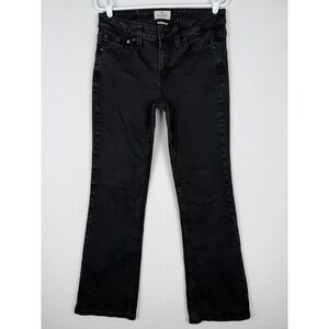 Shyanne Riding Bootcut Jeans Womens 32 Short Black Denim Embroidered SLH019J37